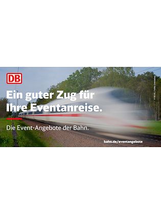 ICE in Landschaft mit Claim in deutsch