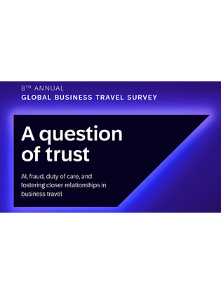 Cover des 8th annual Global Business Travel Survey